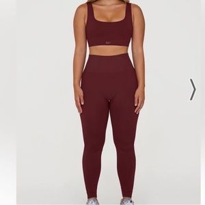 Set Active Sculptflex Leggings in Maroon Bells